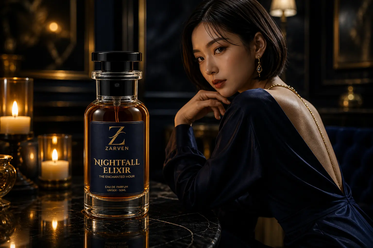Nightfall Elixir — The Enchanted Hour, product in campaign